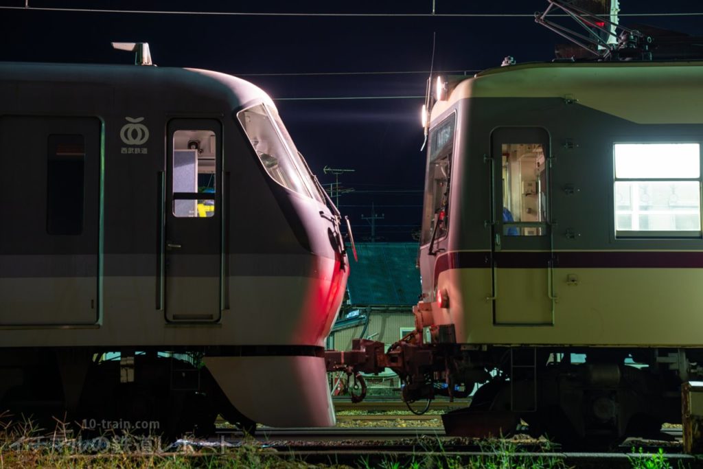 富山地方鉄道線内の牽引は14760形14763Fが担当（撮影地：上市駅）